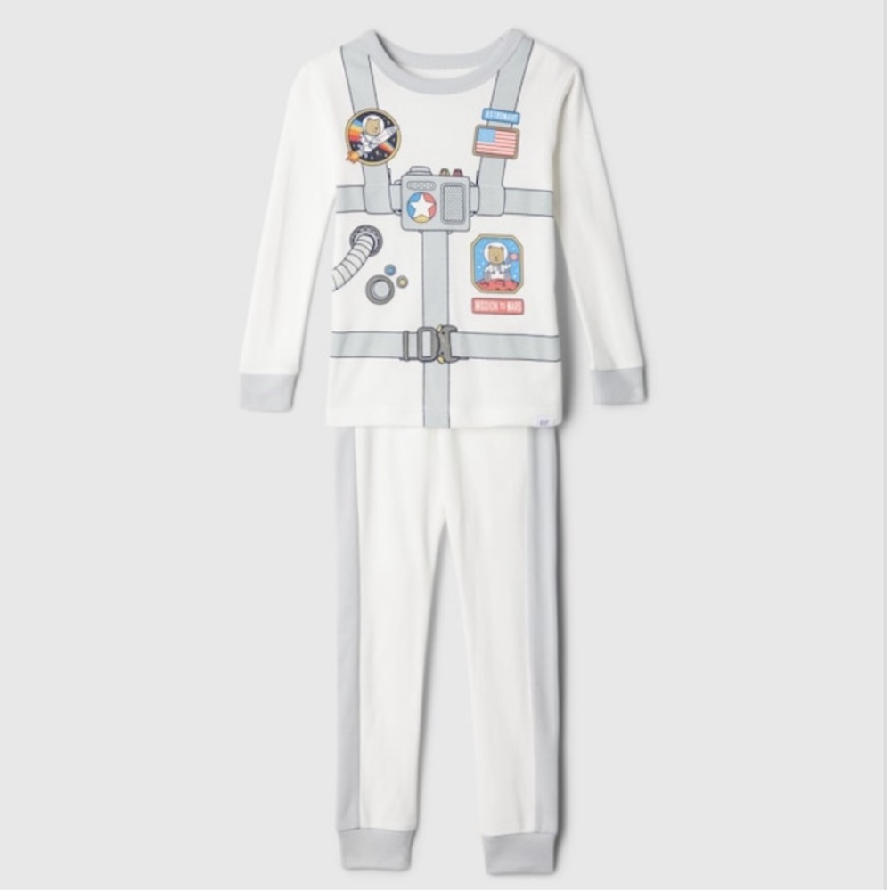 NWT Baby Gap Boys Organic Cotton Astronaut Costume Pajama Set Size 18-24 Months